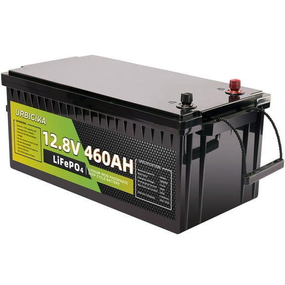 12V 460Ah LiFePO4 Lithium Battery, 300A BMS, 5880Wh Usable Energy, 5000+ Cycles, for RV/Camper, Solar, Off-Grid