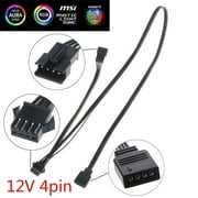 12V 4Pin RGB Connector Cable PC Case Fan LED Strip Wire for Giga RGB Motherboard