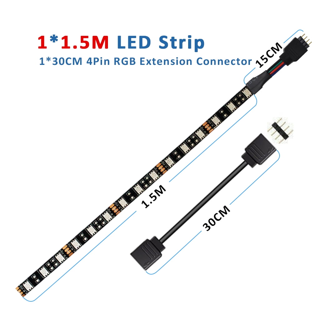 Led 4pin 12V 4Pin RGB LED Strip Light IP30 IP65 5050 ARGB Aura Sync Motherboard ...