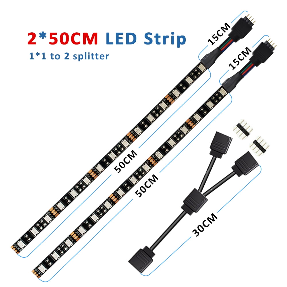 12V 4Pin RGB LED Strip Light IP30 IP65 5050 ARGB Aura Sync Motherboard ...