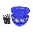 thumbnail image 1 of 12V 5 Wires Pit Dirt Bike Motorcycle Headlight Light Lamp Blue LT30, 1 of 4