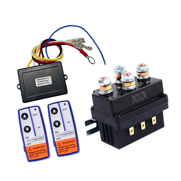 12V 500A Relays Control Unit Featuring Wireless Remote For Off Road Industrial Equipment And Trailers