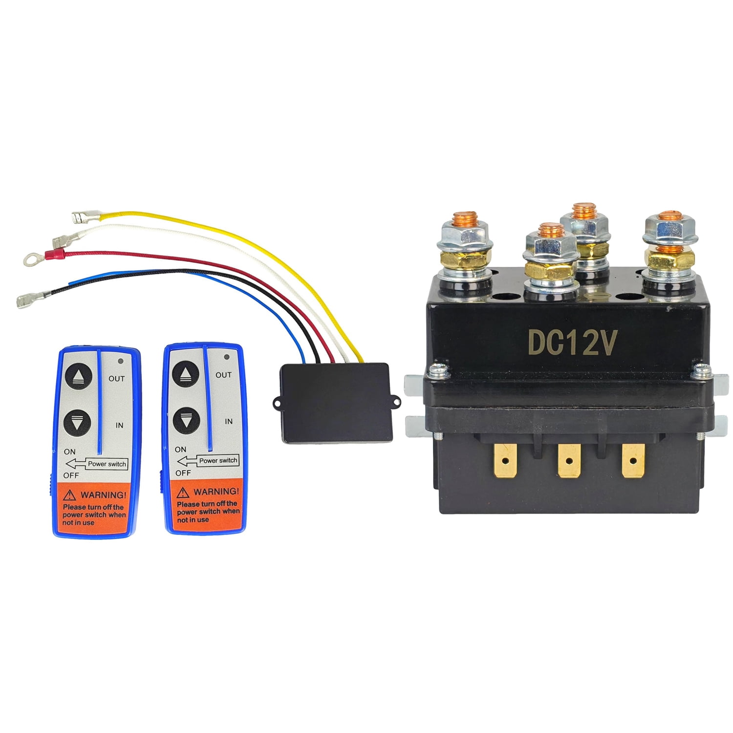 12V 500A Winch Solenoid Contactor Relay Wireless Remote Control for ATV ...