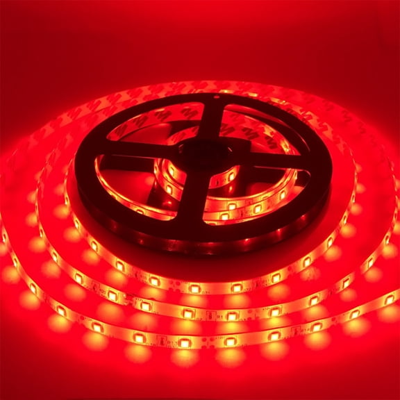12V 5050 SMD Waterproof LED Strip Light 5M 300LEDs For Boat Truck Car Suv Rv Red
