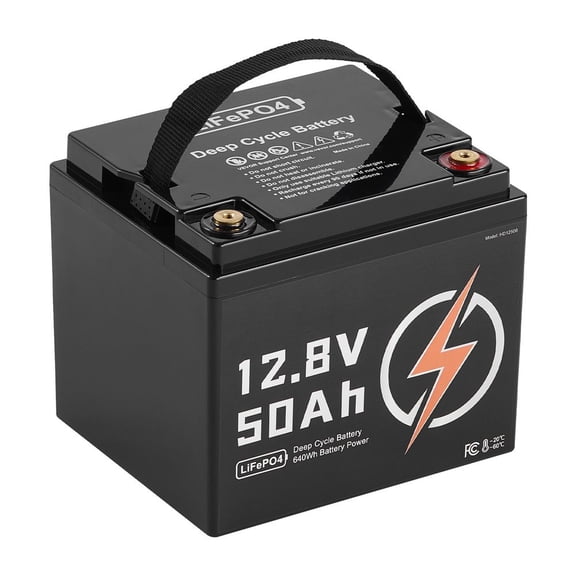 12V 50Ah Deep Cycle LiFePO4 Battery BMS Lithium Iron Phosphate Battery for RV