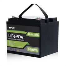 12V 50Ah LiFePo4 Battery 4000+ Cycles Battery 12V Lithium Battery for Camping Golf Cart Trolling