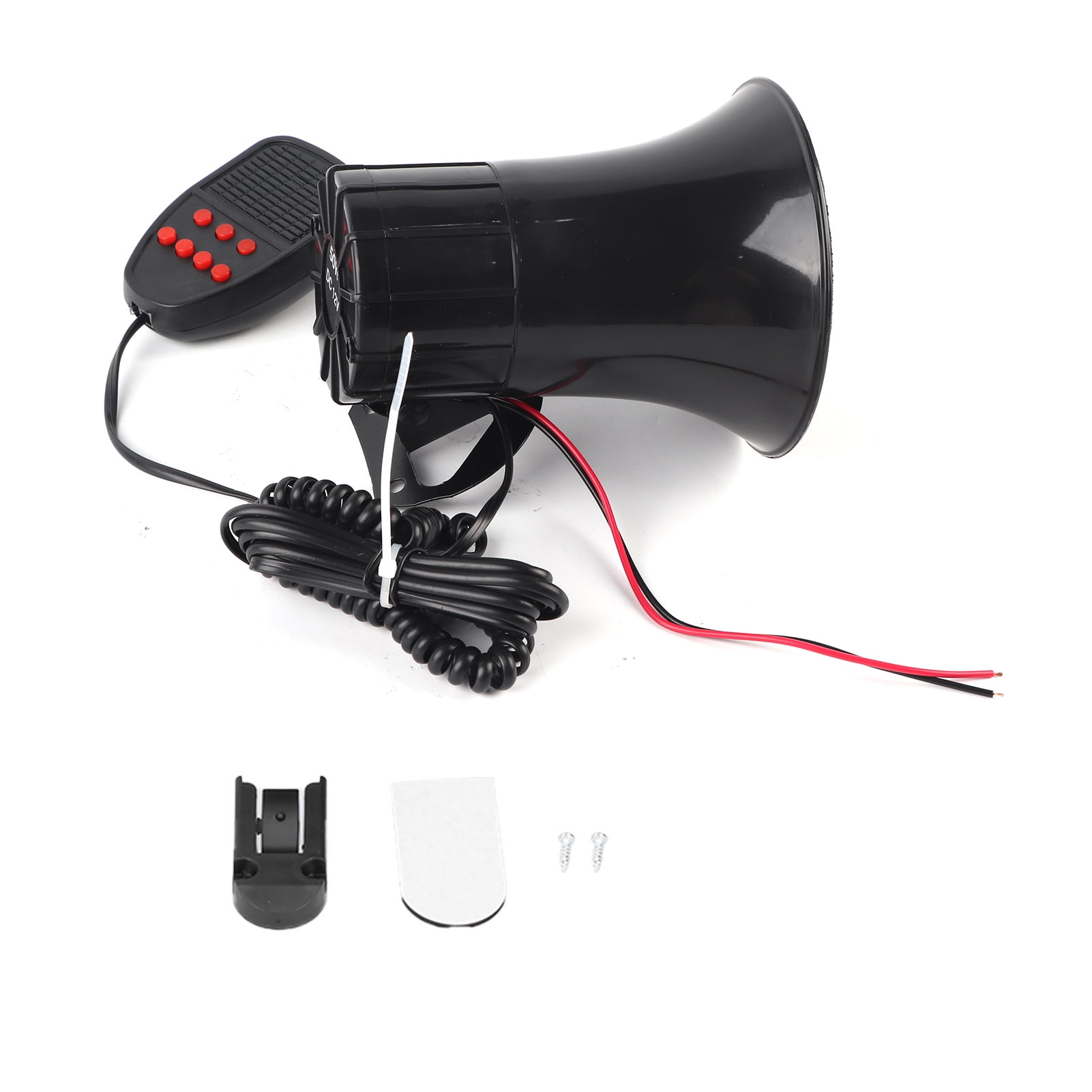 12v 50w 115db Car Horn With Pa Mic 7-sound Emergency Warning Alarm Fire 