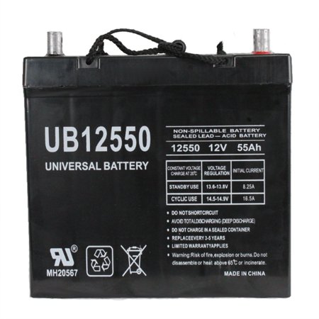 12V 55Ah Battery Replacement for Merits P318