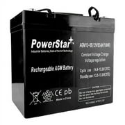 12V 55Ah Jazzy Select 14 XL Jet 1 HD 2 10 12 Power Chair Battery by PowerStar