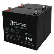 12V 55Ah SLA Battery for Pride Mobility Legend XL - 2 Pack