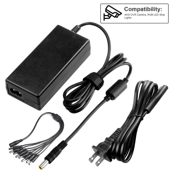 12V 5A AC Adapter Charger Power Supply for Security Camera CCTV DVR Surveillance System