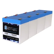 12V 5AH Lithium Replacement Battery compatible with Battery Center BC-1250 - 4 Pack