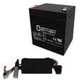 thumbnail image 1 of 12V 5AH Replacement Battery Compatible With EP1240, WP42, PM125 + 12V 1Amp Charger, 1 of 6