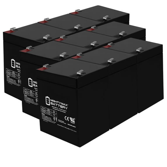 12V 5AH SLA Replacement Battery for Razor E125 E 125 Red 13111110 - 9 Pack