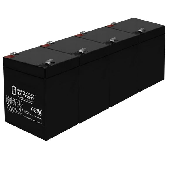 12V 5AH SLA Battery for Quantum QR5IP Telephone Entry Unit - 4 Pack