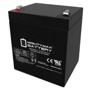 12V 5AH SLA Replacement Battery with F1 Terminal for DJW12-4.5