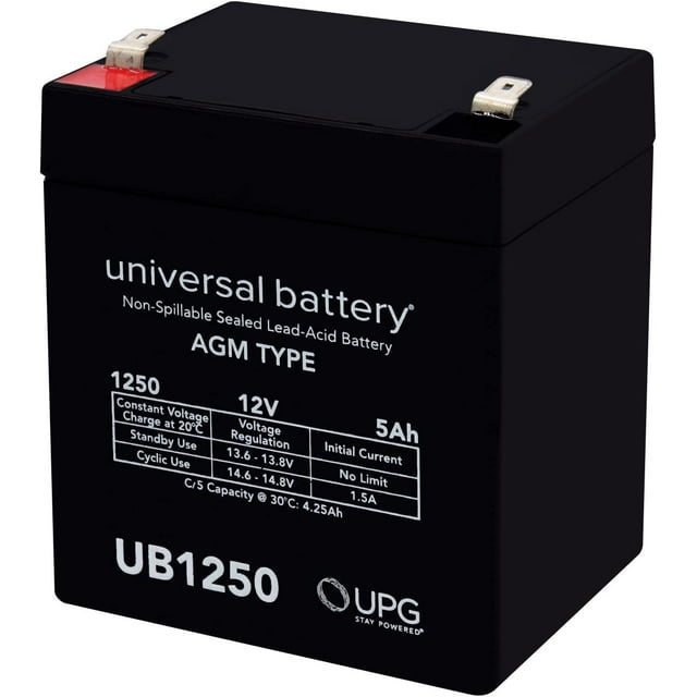 12V 5AH SLA Replacement for ADT Safewatch Pro 3000 Alarm Battery