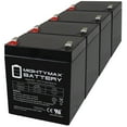thumbnail image 1 of 12V 5Ah F2 SLA Replacement Battery for Securitron 62F - 4 Pack, 1 of 6