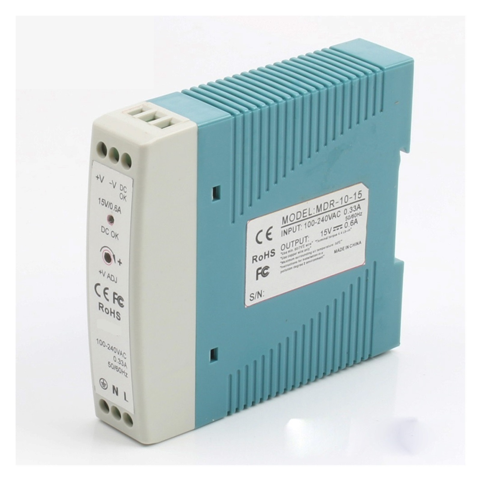 12V 5V 15V 24V 36V 48V 10W Din Rail Power Supply Ac-dc Driver AC/DC Wide Constant Voltage LED Strip ,Stable Input & Output