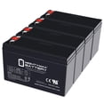 thumbnail image 1 of 12V, 6.5Ah, AGM, F2 Terminal, Replacement Battery Compatible with LCB SP6-12 - 4 Pack, 1 of 7