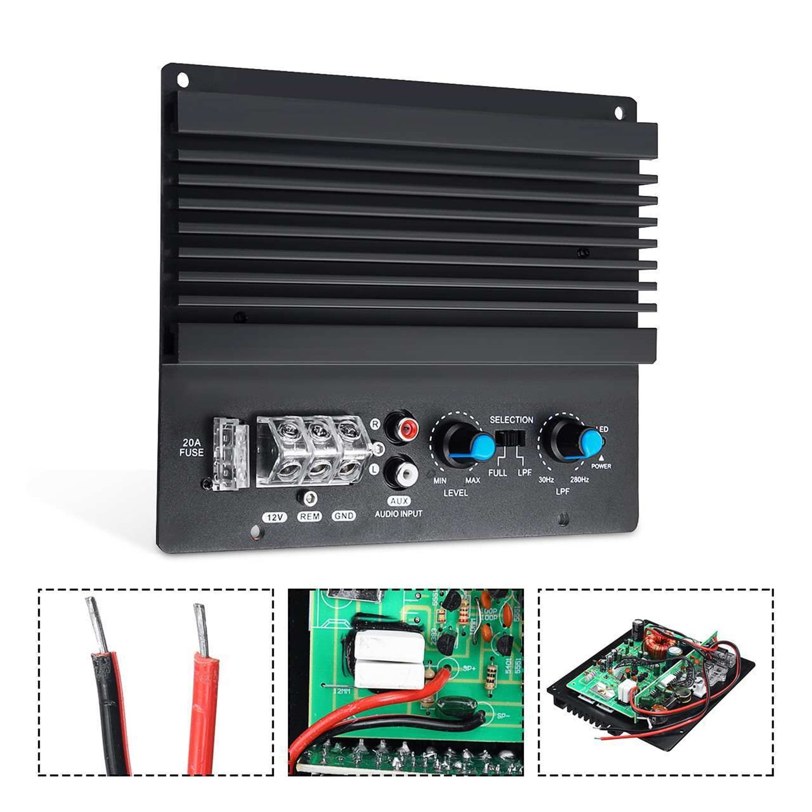 12V 600W Mono Power Amplifier Board Car Powerful Bass Subwoofer