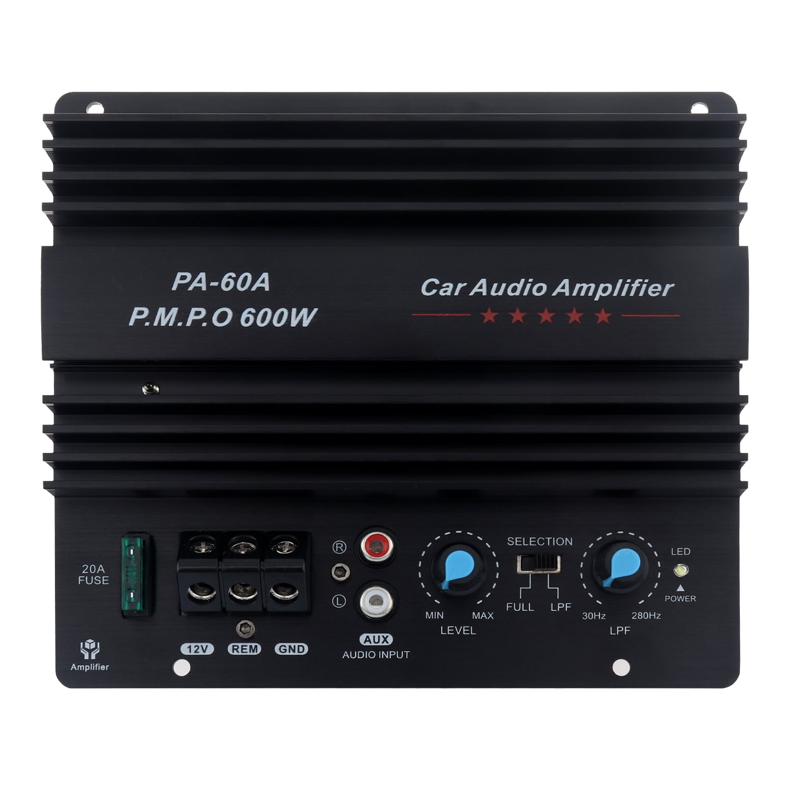 12V 600W Subwoofer Board Bass Module High Power Mono Channel Car Audio Amplifier Board, Powerful Bass Car Audio High Power Amplifier Amp Board