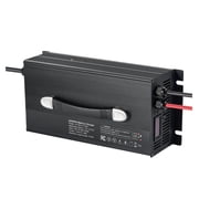 12V 60A Lithium Battery Charger, LiFePO4 Smart Charger 14.6V -DC with Connector, LED Indicator, 0V Activation, for 12V LiFePO4 Deep Cycle Batteries