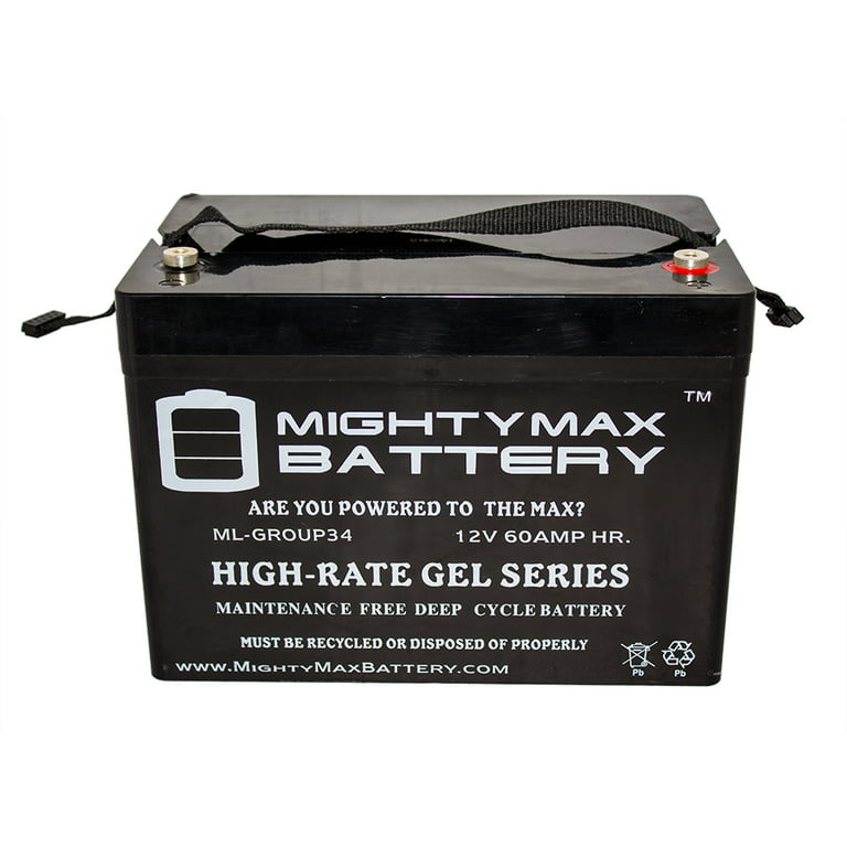 8G34  MK Battery 12v 60 AH Deep Cycle Sealed Gel Cell Battery