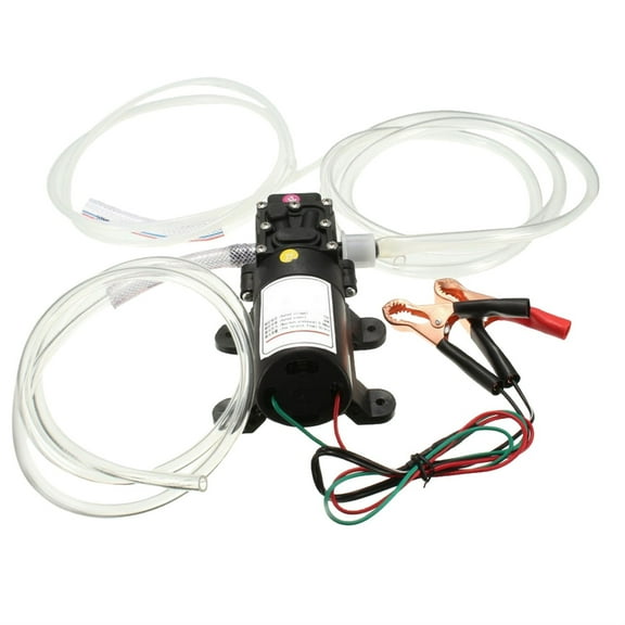 12V 60W Oil Fluid Scavenge Pump Extractor Scavenge Exchange Transfer Pump Suction Transfer Pump & Tubes For Auto Car Boat Truck ,Easy to Operate