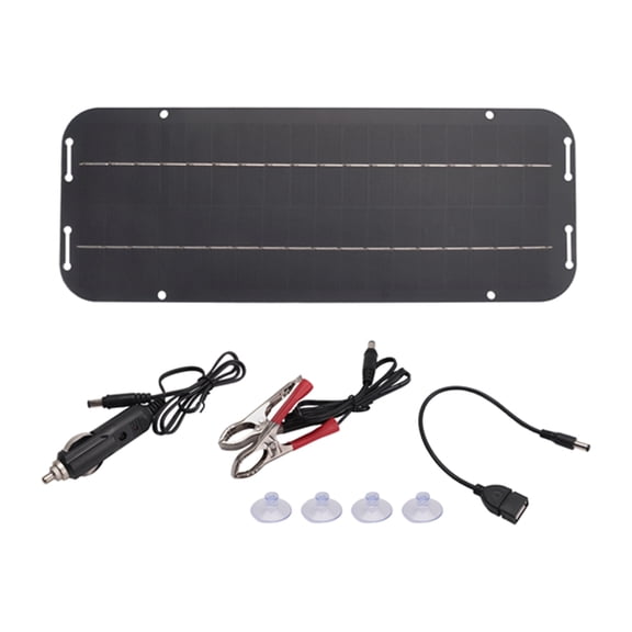 12V 60W Solar Panels Charger Car Motorcycle Kick Scooter Portable Solar Panel Car Charger Battery Efficient Maintenance