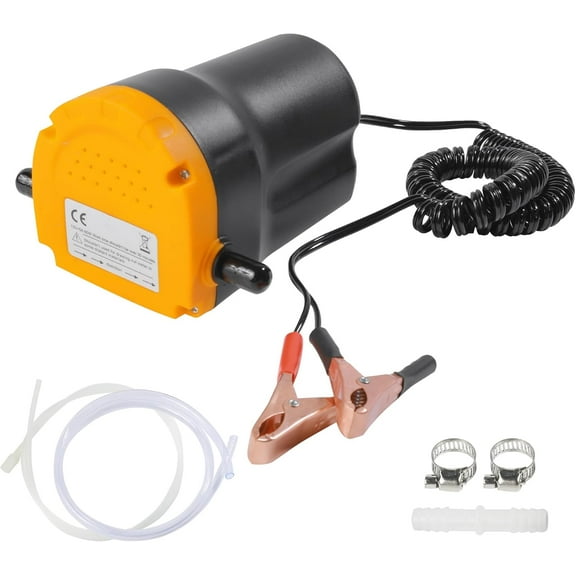 12V 60W Transfer Pump,Car Accessories Oil Pump,Automotive Oil Extractor Pump,Changing Diesel Fluid Scavenge Suction Oil Transfer Pump Kit for Cars,Suitable for Boats,Cars,Motorcycles,ATVs