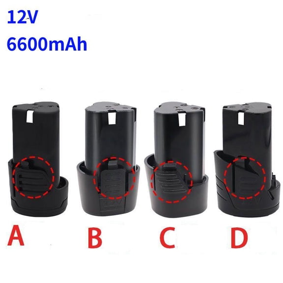 12V 6600mAh Universal Rechargeable Battery for Electric Screwdriver Power Tools Li-ion Battery