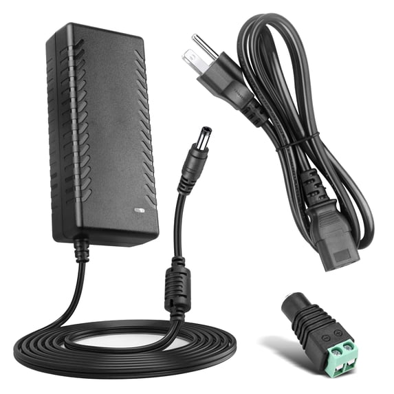 12V 6A Power Supply Adapter - AC Adapter 100-240V 50 60HZ DC 12 Volt 6A 72W Power Converter Transformer Charger 6amp 5.5mm x 2.5mm DC Plug for LED Strips Lighting, Router CCTV Camera