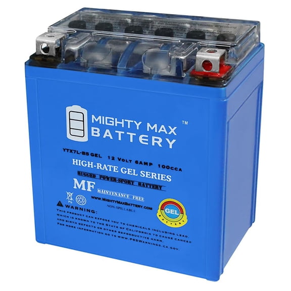 12V 6AH GEL BATTERY FOR MOTORCYCLE / ATV / MOPED W / WARRANTY