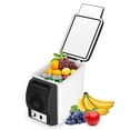 thumbnail image 1 of Tebru 6L Portable Car Refrigerator, Black and White, 12.01" x 9.84" x 6.30", 1 of 7