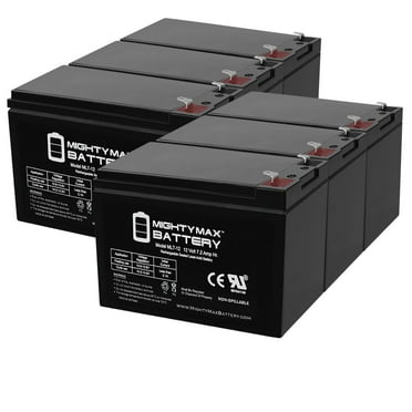 ML7-12 - 12V 7.2AH Replacement UPS Battery for APC Back-UPS ES 550VA - 6 Pack