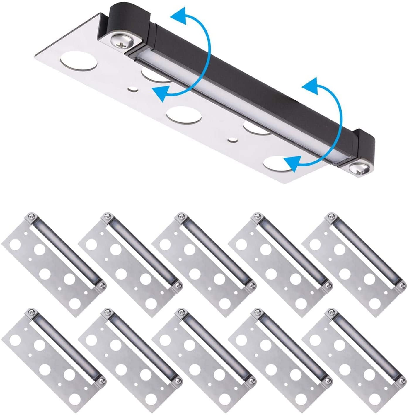 12V 7 Inch Hardscape 2W Retaining Wall Lights Color Changing Deck Step