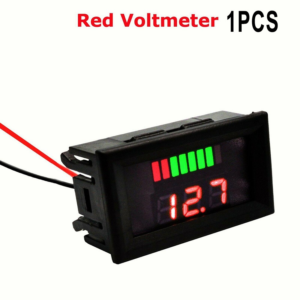 12V-72V Car Marine Motorcycle LED Digital Voltmeter Voltage Meter Battery Gauge