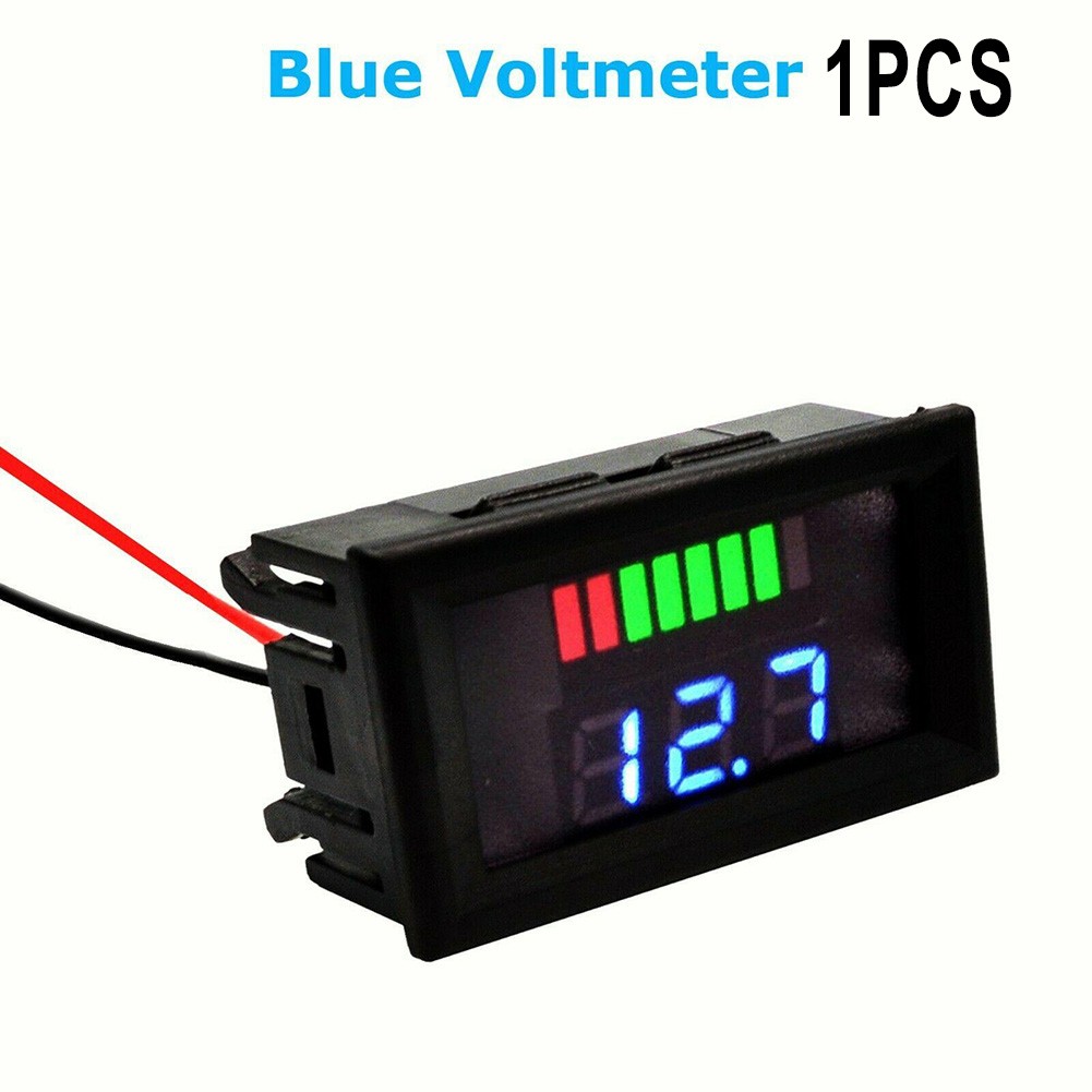 Voltmètre Digital LED 12V-60V - Pour Voiture, Bateau, Moto - Affichage Tension Batterie - Neuf