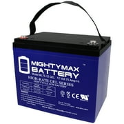12V, 75Ah, GEL, Replacement Battery Compatible with Uplus US12-75