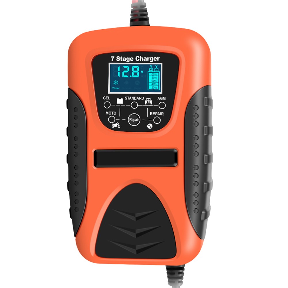 12V 7A Car SUV Battery Charger 7Segment Battery Charge Booster Impulse