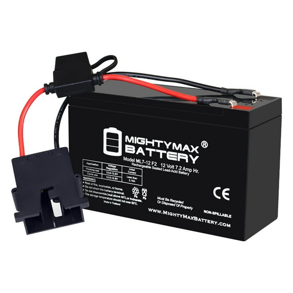 12V 7AH F2 SLA Replacement Battery Compatible With Rollplay Nighthawk Kid Ride-On Toy