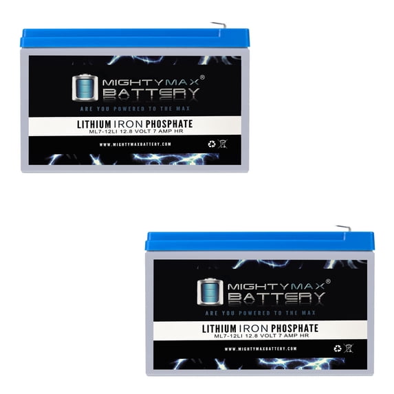 12V 7AH Lithium Replacement Battery Compatible with Silver Bomber Ele. Scooter - 2 Pack
