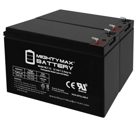 12V 7Ah SLA Battery Replacement for Buckeye Cam X80 Series - 2 Pack