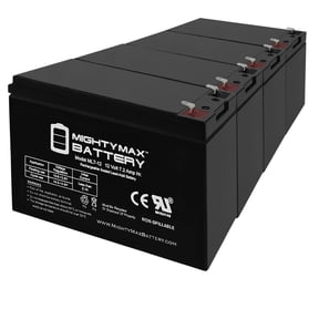12V 7Ah SLA Battery Replaces Liftmaster Mega Sprint MASDCBB - 4 Pack