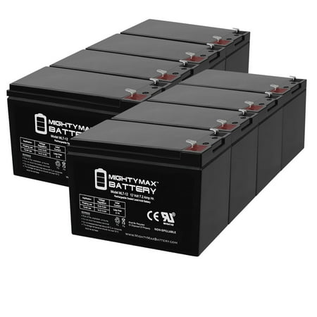 12V 7Ah SLA Replacement Battery for Minuteman MCP BP2000 - 8 Pack