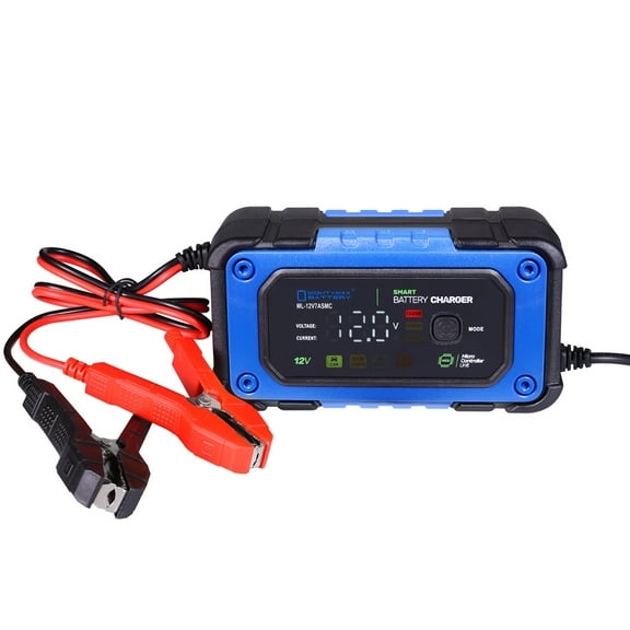 12V 7Amp Battery Smart Charger Maintainer for Deep Cycle Battery Car Marine Trolling Motor