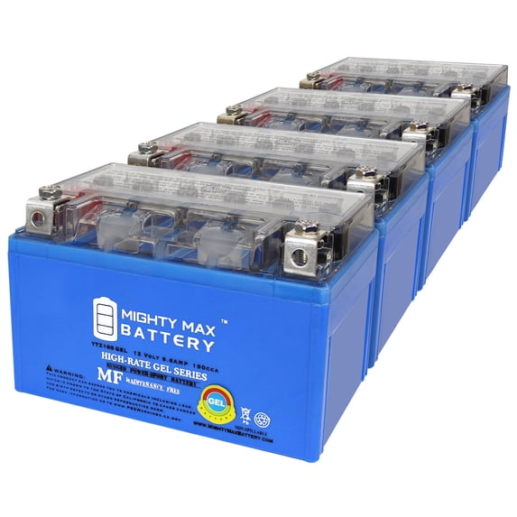 12V 8.6AH 190CCA GEL Replacement Battery Compatible with KTM 890 Duke 21-UP - 4 Pack