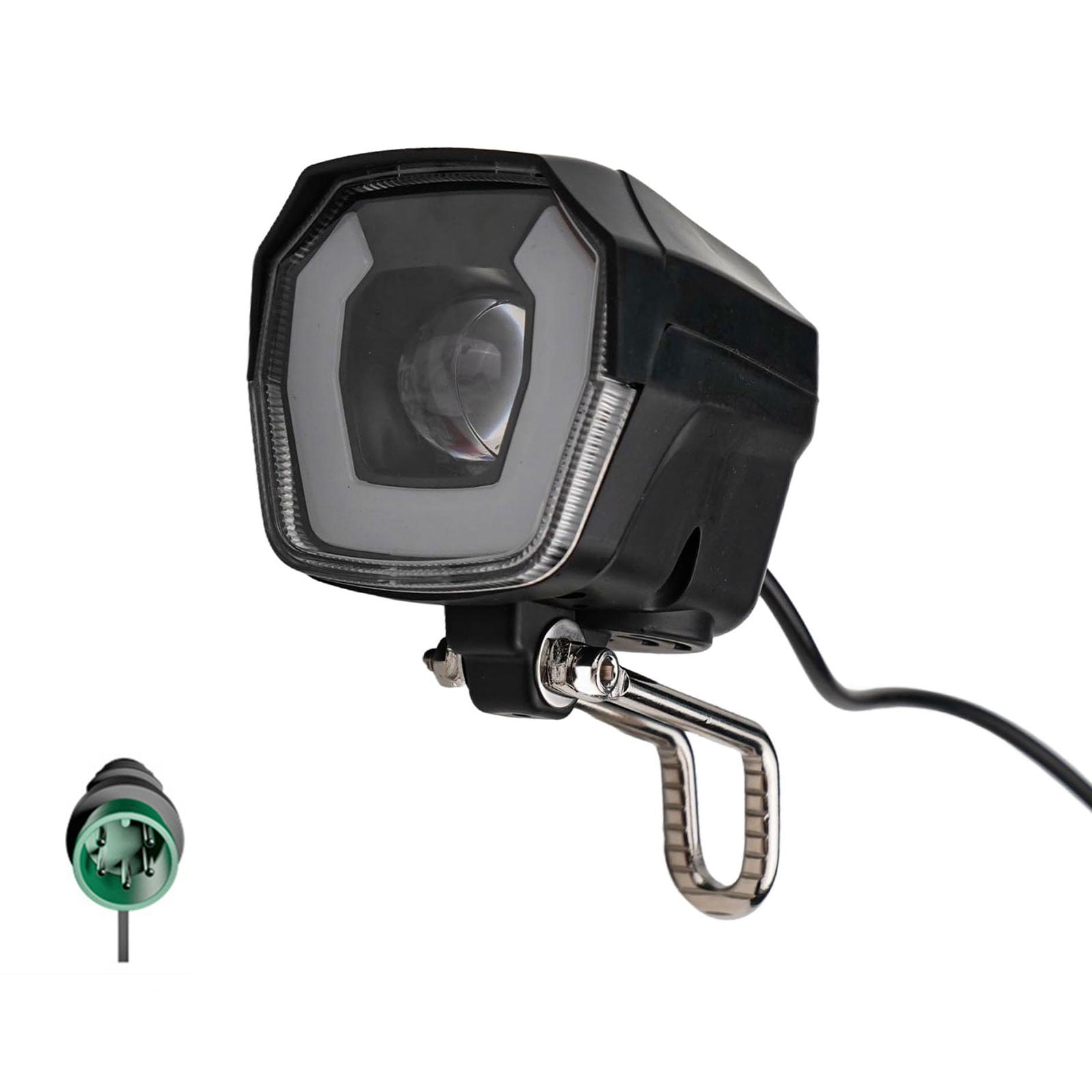 Photo inspiration: Visual Reference: 12V 80V Ebike 5Pin Electric Scooter Headlight Headlights For Yadea