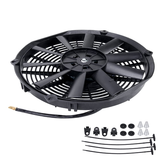 12V 80W Universally Car Radiator Cooling Fan High Efficiency Engine Heat Dissipation For Multiple Vehicle Models